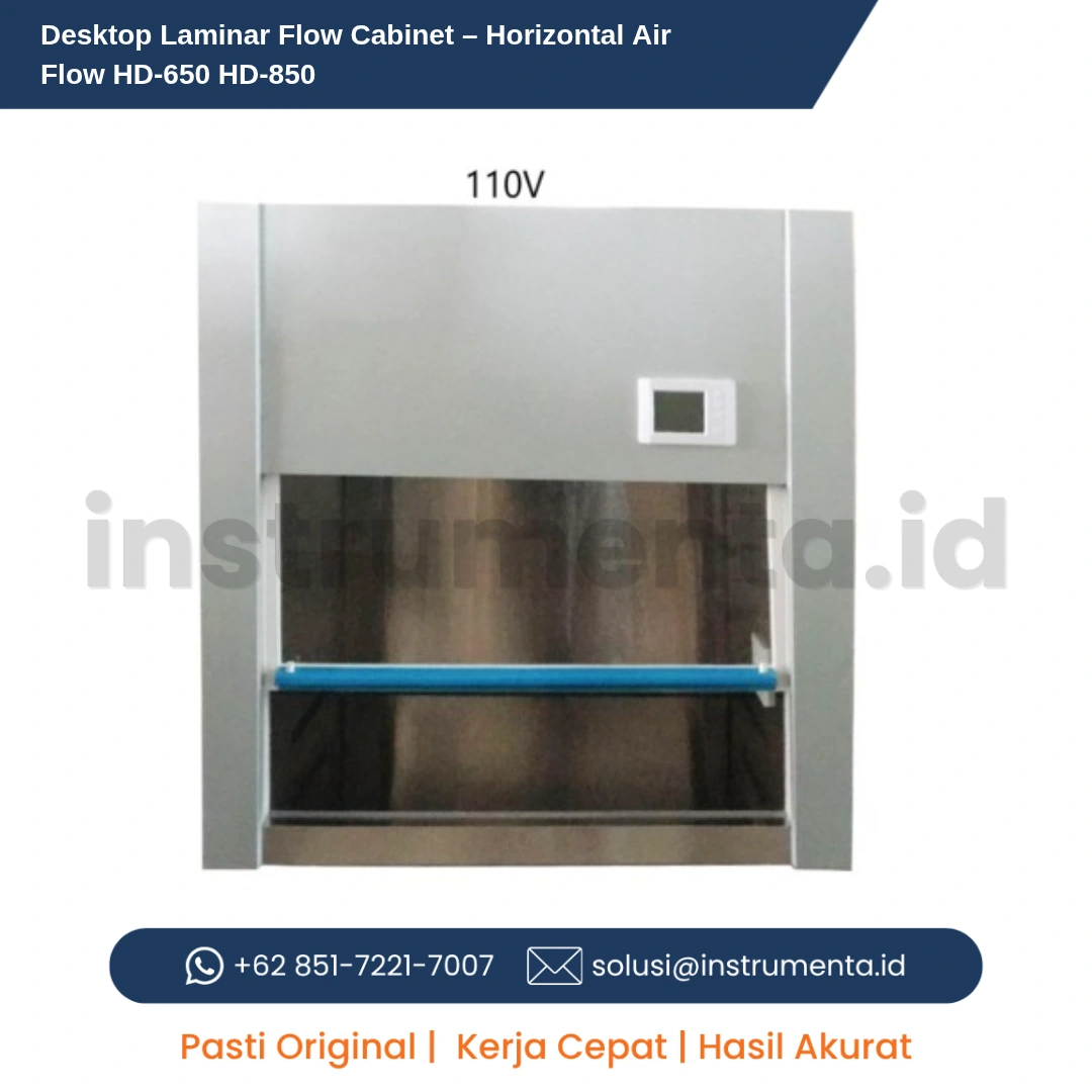 Distributor Resmi Desktop Laminar Flow Cabinet – Horizontal Air Flow HD-650 / HD-850 Ready Stock Indonesia